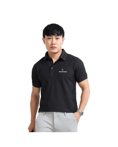 Greys&Blues AeroPiq Polo Tshirt- Black